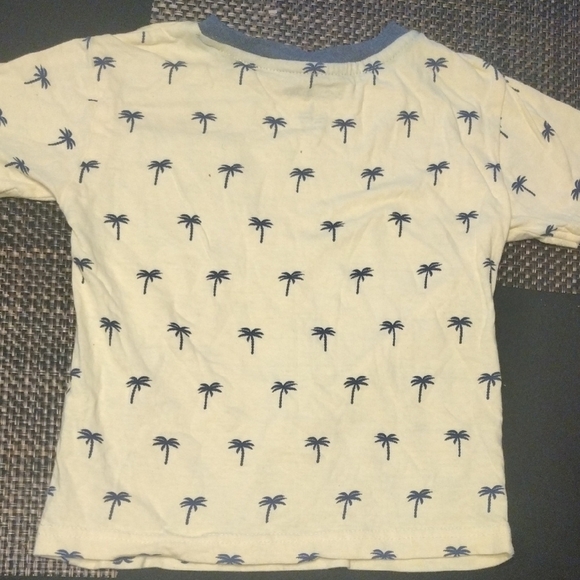Yellow Palm Tree Kids T-Shirt with Pocket - Picture 8 of 8